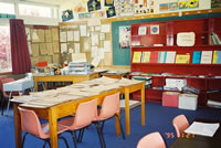 ニュージーランドの小学校の教室その1